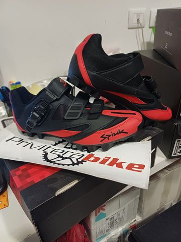spiuk SCARPE MTB SPIUK MEMORY BLACK/RED 43 - ZMEMOR143 2023 Cycling Shoes de segunda mano