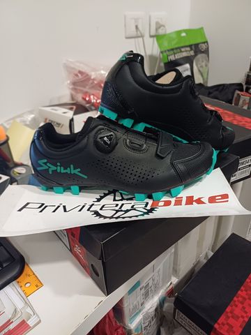 spiuk SCARPE MTB SPIUK MONDIE BLACK/TURQUOISE 41 - ZMONDM341 2023 Cycling Shoes de segunda mano