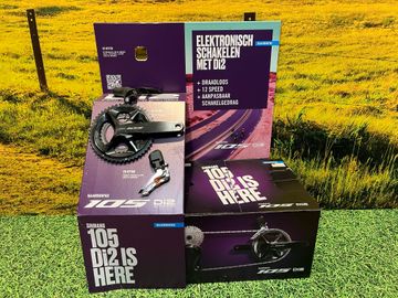 Gebrauchtes Shimano 105 di2 12-Speed R7100 Groepset Groupset