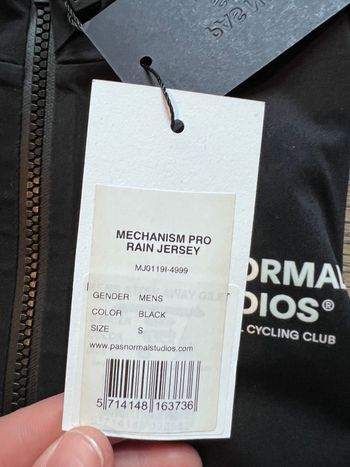 Used Pas Normal Studios rain jersey 2024 bike — image 3 of 4