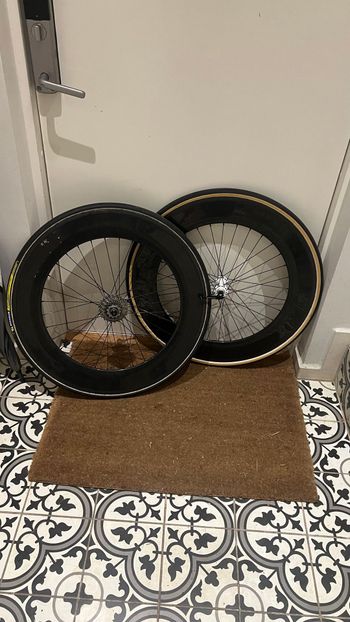 Used Novatec carbon 88mm wheels Wheels