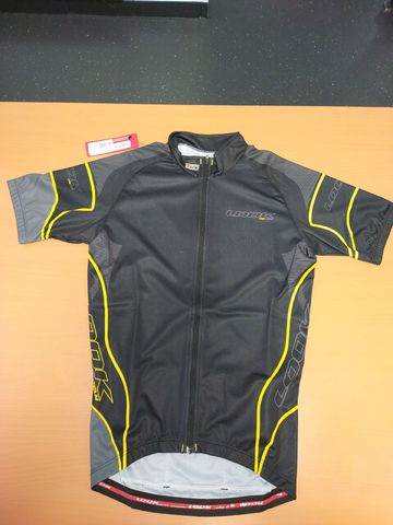 Look Trikot kurzarm ProTeam black yellow Cycling Clothing usato