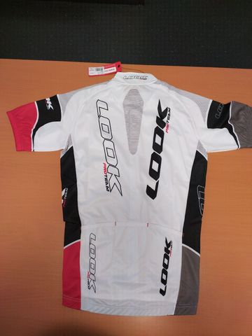 Brugt Look Trikot kurzarm ProTeam white red bike — billede 2 af 2