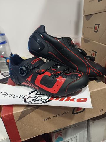 Tweedehands Crono SCARPE CR-3-19-COMPOSIT RED 43 - 000MCRCNCR-3-19-RED-43 2023 Cycling Shoes