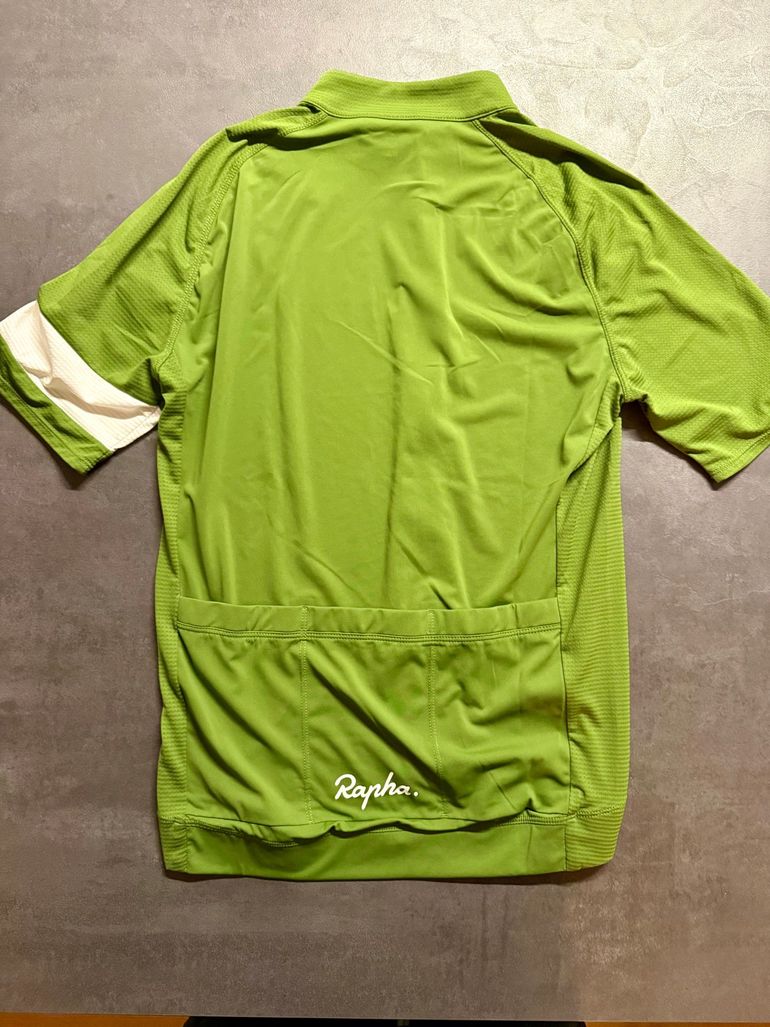 Tweedehands Rapha Core Jersey Light kurz grün 2023 bike — afbeelding 2 van 2
