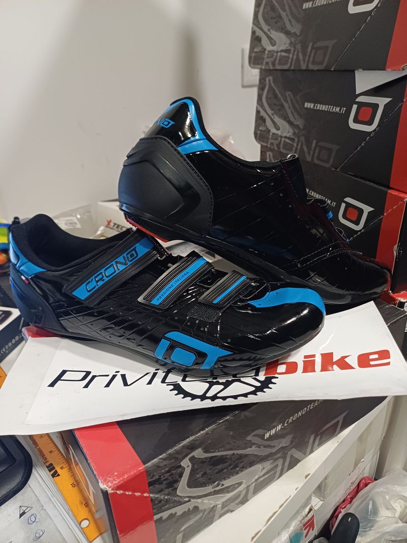 Używany Crono SCARPE ROAD CR4-19 BLACK BLUE 42 - 000MCRCNCR-4-19-BLUE-42 2022 Cycling Shoes