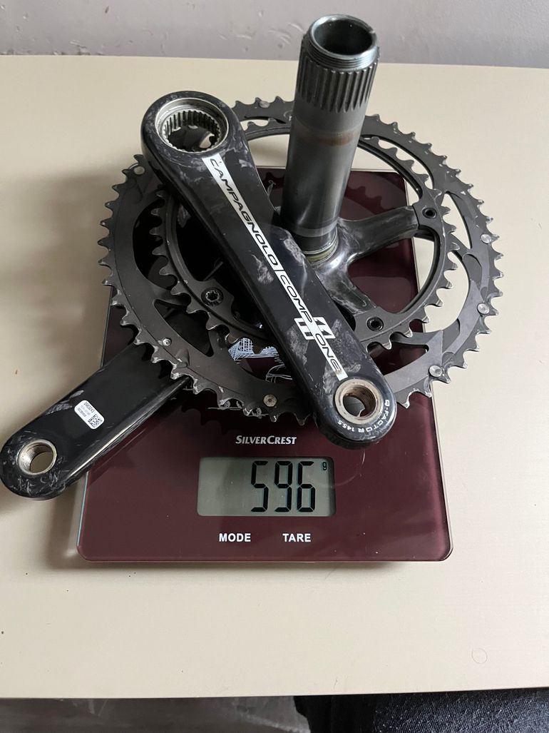 BIELAS CAMPAGNOLO RECORD 172.5 eje pedalier de cuadradillo 39/52 / 10v