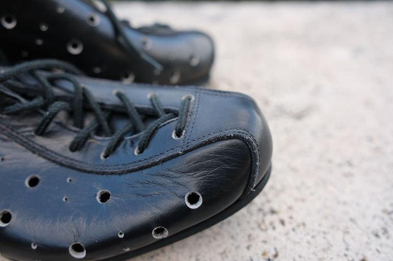 Chaussures En Cuir Nos Dietro Cyclisme Taille Eu 38 Italien Années 70