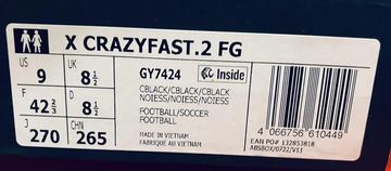 Brugt Adidas X CRAZYFAST.2 FG bike — billede 2 af 2