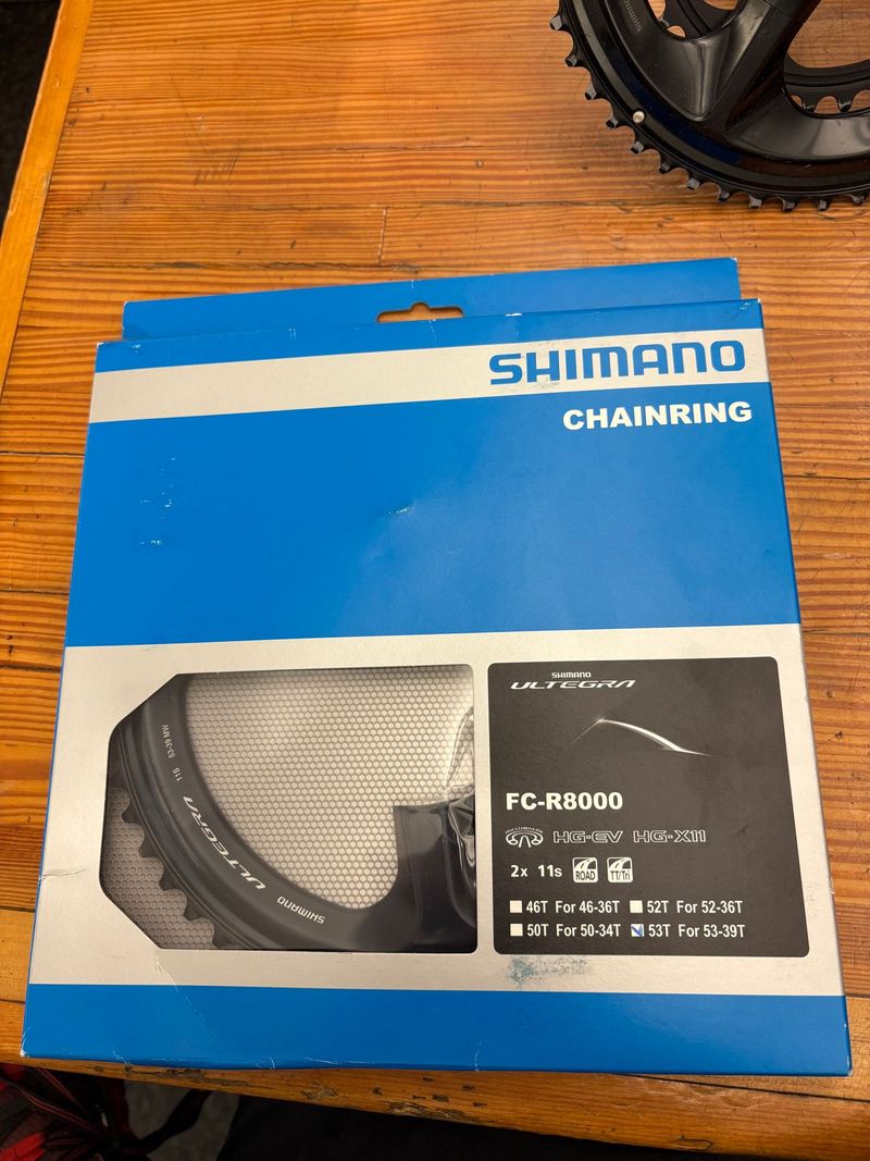 Used Shimano FC-R8000 Drivetrain & Pedals