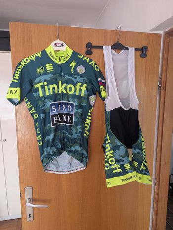 Used Sportful Tinkoff Saxo Jersey (S) + Bib (M) Cycling Clothing