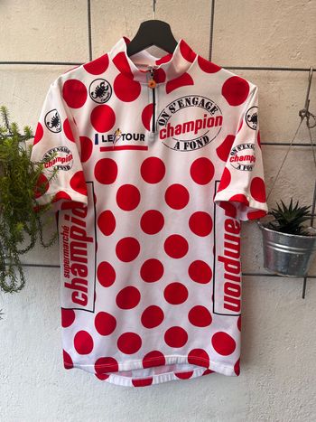 Castelli Le Tour de France - Bergtrikot 1995 1996 Cycling Clothing de segunda mano