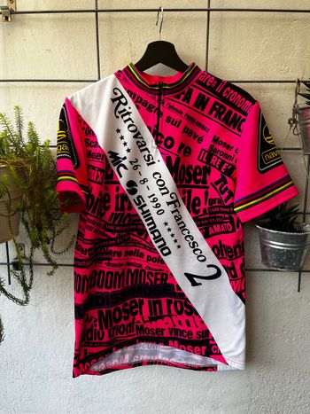Ciegi Ritroversi von Francesco Moser 1990 1990 Cycling Clothing de segunda mano