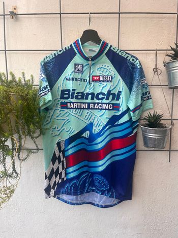 Santini Bianchi x Martini Racing 1998 Cycling Clothing de segunda mano