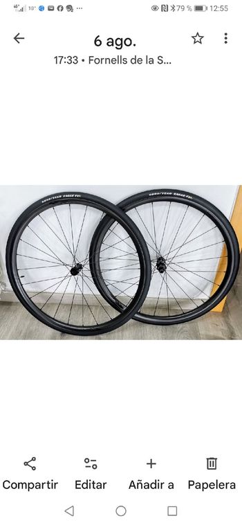 Racing part Carbón R25 Wheels de segunda mano