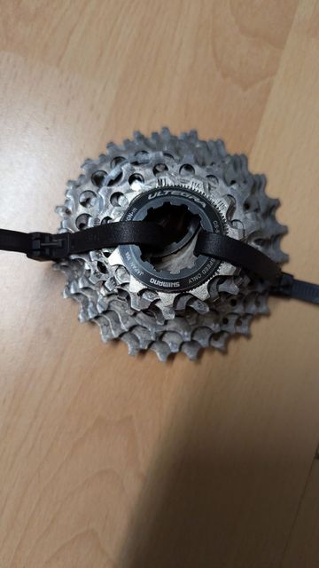 Used Shimano CS 6800 Drivetrain & Pedals
