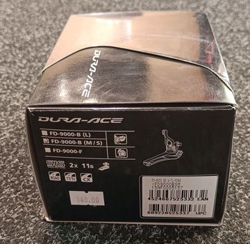Used Shimano Dura-Ace FD-9000-B (M/S) 2x11s Drivetrain & Pedals