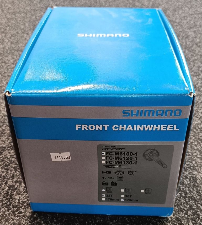 Used Shimano Deore FC-M6100-1 1x12s 32t 52 mm 175 mm bike — image 2 of 2