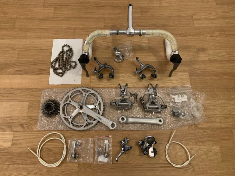 Używany Shimano Ultegra Tricolor 6400 1988 Groupset