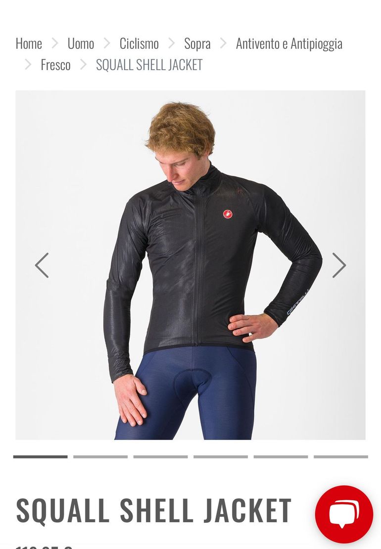 Gebrauchtes Castelli squall shell bike — Bild 2 von 2