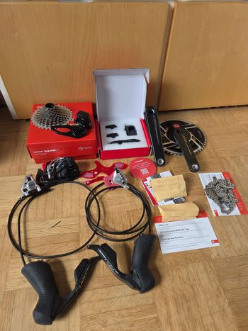 Używany SRAM RED AXS E1 Powermeter 2x12 50-37 10-33 172.5 2025 Groupset