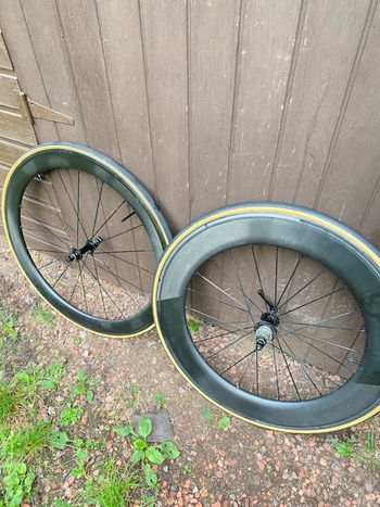 Used no brand carbon 60/80 mm wheelset 2017 Wheels