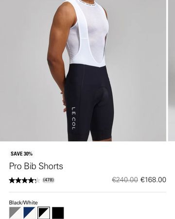 Tweedehands Le Col Pro Bib Shorts 2025 bike — afbeelding 10 van 10