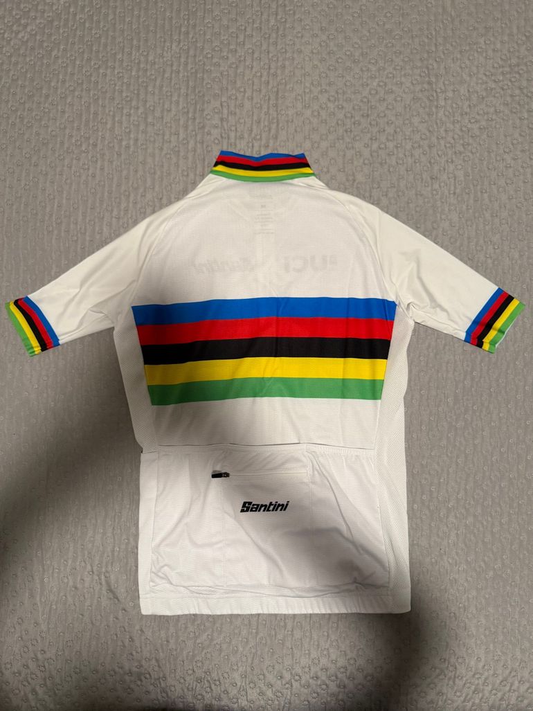 Santini MAGLIA CICLISMO MANICA CORTA UCI OFFICIAL WORLD CHAMPION 2025