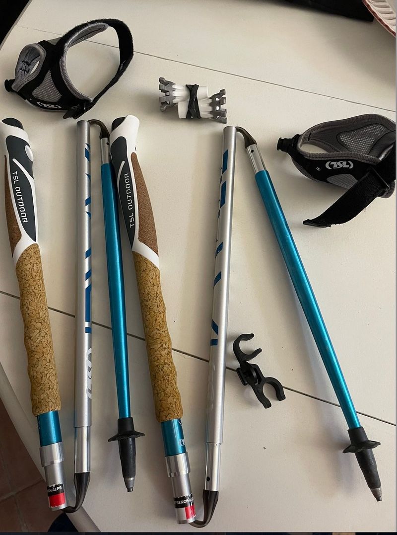 tsl Vente batons trail TSL Trail A4 Cork Cross Bleu taille 110cm 2025 Running Accessories usato