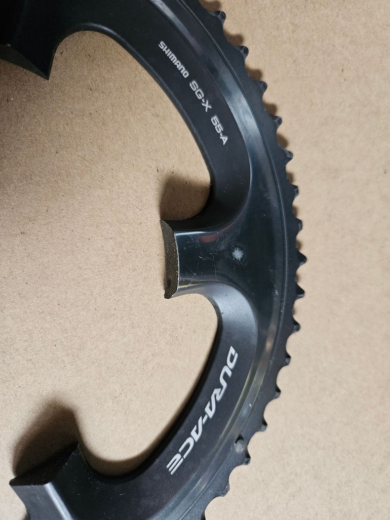 Used Shimano Dura Ace 7900 chainring 55t 2012 bike — image 3 of 3