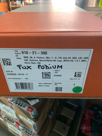 Used Fox Podium 2025 bike — image 6 of 6