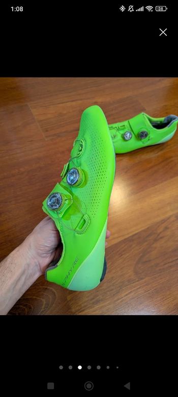 Tweedehands Shimano rc9 zapatillas carbono Shimano rc9 tope gama 2024 Cycling Shoes