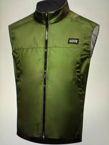 Used Gorewear Gore Gilet GoreTex Windstopper 3XL Green 2024 bike — image 1 of 8