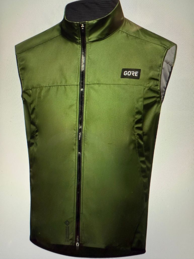 Used Gorewear Gore Gilet GoreTex Windstopper 3XL Green 2024 bike — image 1 of 8