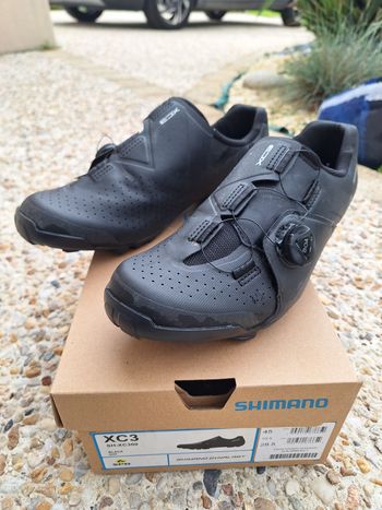 Used SHIMANO Chaussures SH-XC300 45 Noir 2024 Cycling Shoes