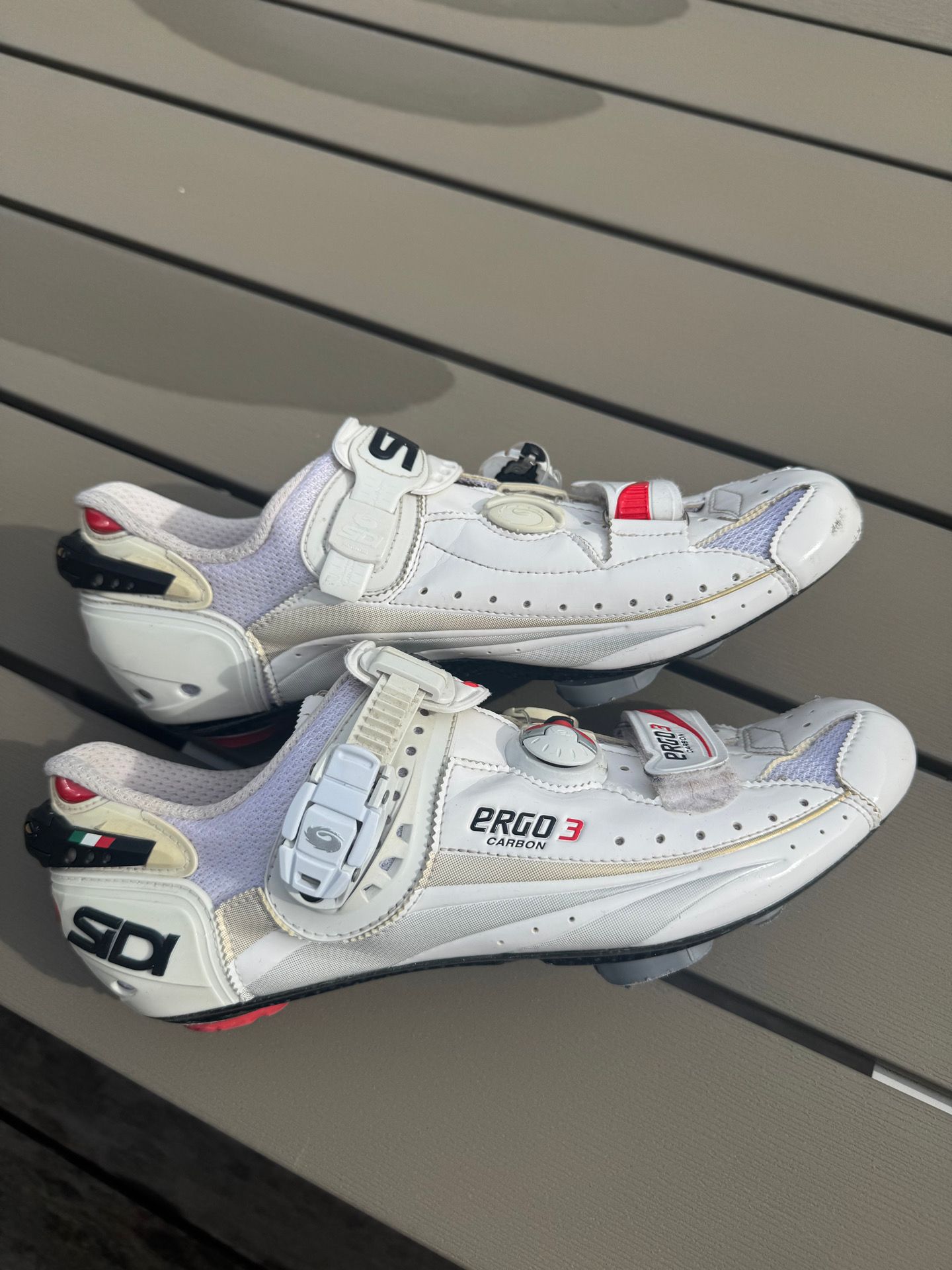 シディ ERGO3 サイズ43】 SIDI ERGO 3 CARBON ホワイト/レッド サイズ43