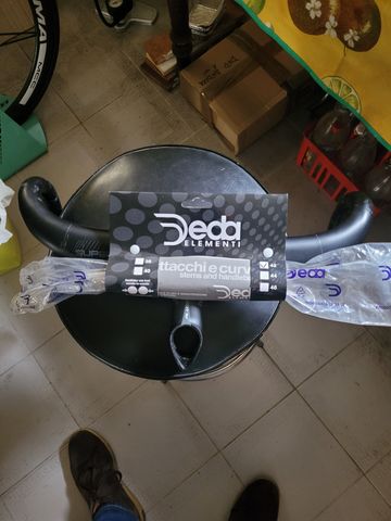 Brugt Deda PIEGA SUPERZERO ALU 42 CM.COMPLETA DI ATTACCO MOST ALU DI 110MM 2021 Cockpit