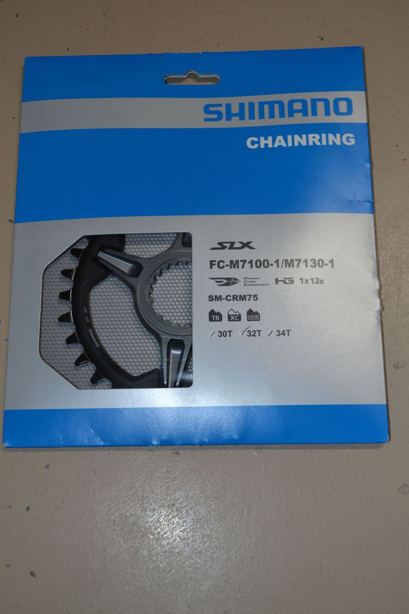 Used Shimano SLX SM-CRM75 32t 1x Chainring for M7100 and M7130 Cranks 2024 Drivetrain & Pedals