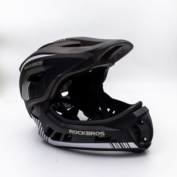 Rockbros, MTB Full Face Helmet with Removable Chin Guard - Black/Grey