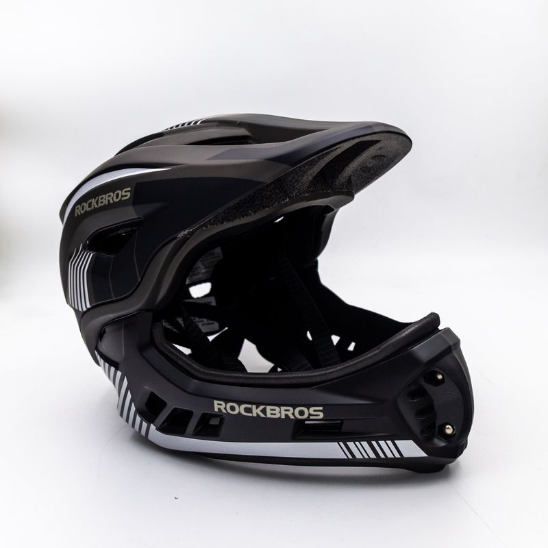 Gebrauchtes Rockbros MTB Full Face Helmet with Removable Chin Guard - Black/Grey Cycling Accessories
