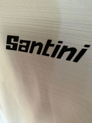 Used Santini Trikot Weiss Jersey Cycling Clothing