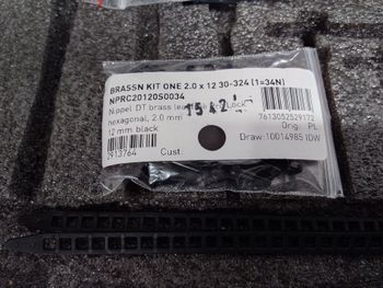 Dt Swiss, nipples  brass leadfree pro lock 2.0mm 12mm