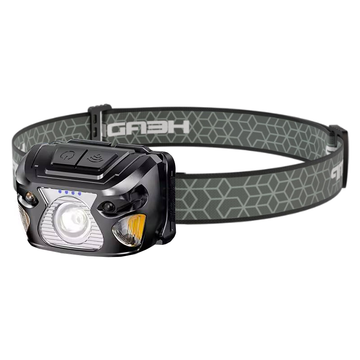 Used Roxar Flashlight, LED Headlamp, USB-C, Motion Sensor, Head Torch, Tourist/Camping Electronics