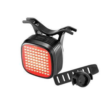 Gebrauchtes Rockbros R7 Pixel-Style Smart Brake Bike Tail Light 12 Modes Rechargeable Cycling Accessories