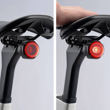 Used Rockbros Smart Bike Rear Tail Light IPX7 Waterproof bike — image 2 of 5