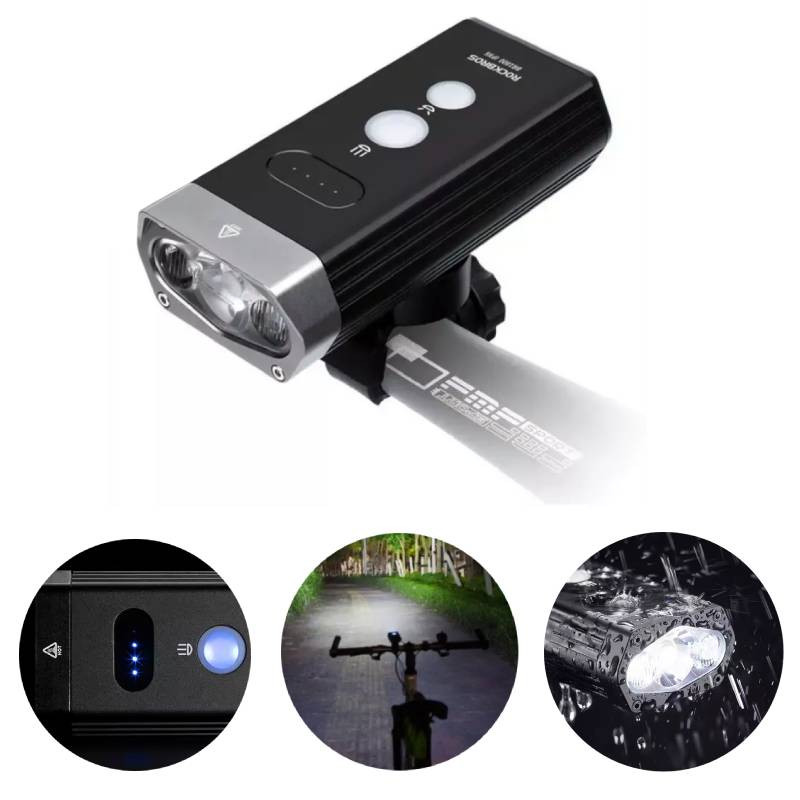 Używany Rockbros BR2000 USB Front Bike Light Cycling Accessories