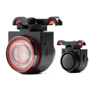 Tweedehands Rockbros LED Tail Light with Alarm and Horn Cycling Accessories