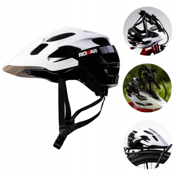 Used Roxar MTB Helmet White/Black Cycling Accessories
