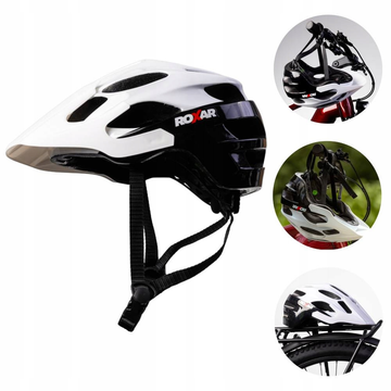 Brugt Roxar MTB Helmet White/Black Cycling Accessories