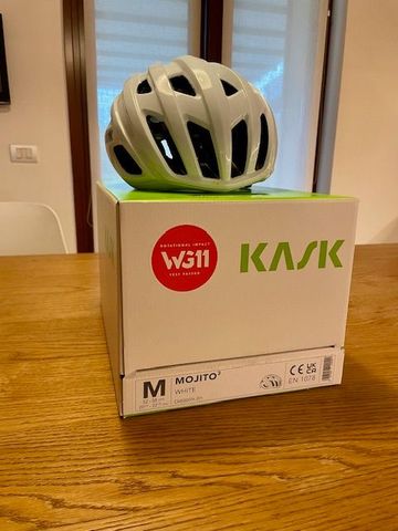 Used KASK MOJITO3 WG11 BIANCO LUCIDO TAGLIA M 2025 Cycling Accessories
